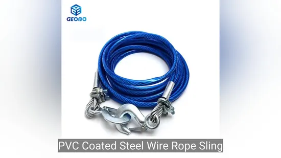 Filo di acciaio in ferro zincato rivestito in PVC con fune