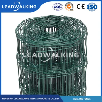 Produzione Leadwalking Rete metallica saldata zincata o rivestita in PVC, produzione Rete metallica rivestita in PVC di alta qualità Rete ondulata Cina Recinzione europea per autostrada di lunghezza 5-25 m